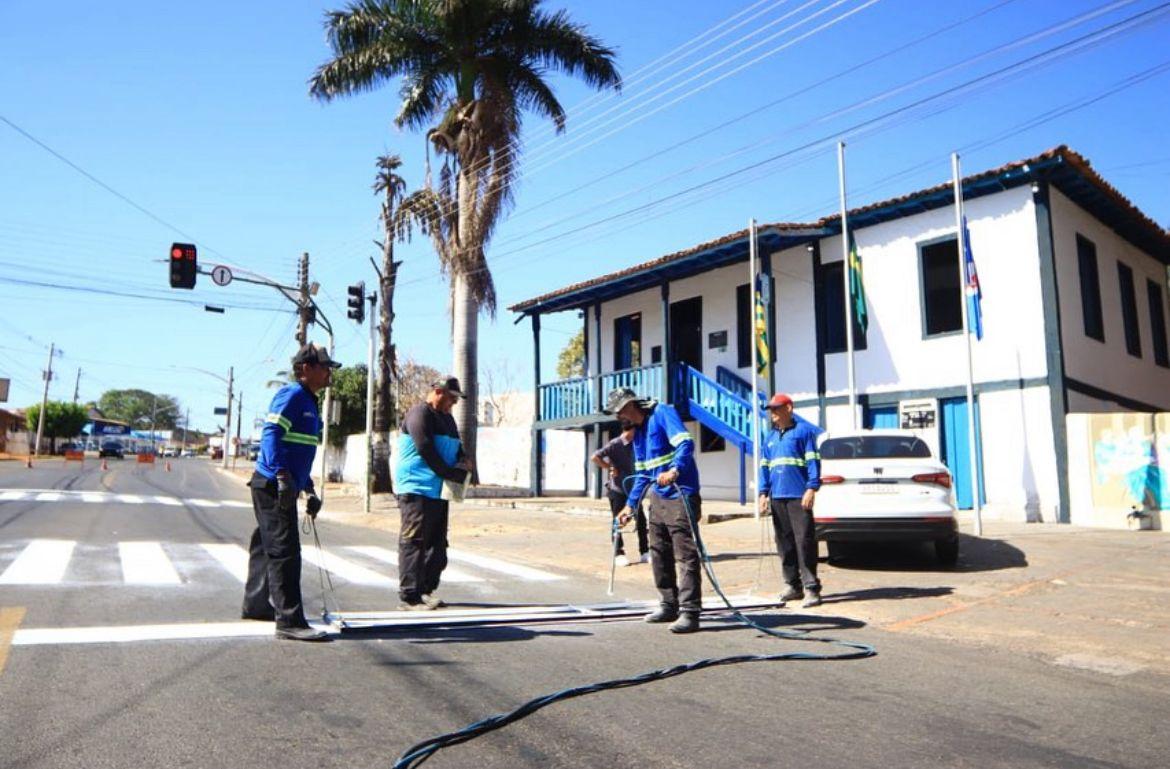 A Superintendência Municipal de Mobilidade lançou um esforço de revitalização da sinalização horizontal