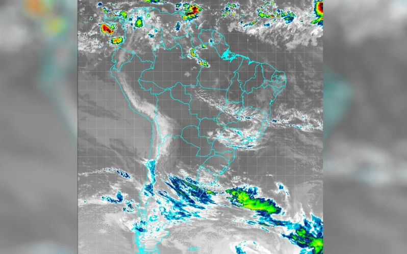 Frente fria que forma ciclone na região Sul pode trazer chuva para Goiás