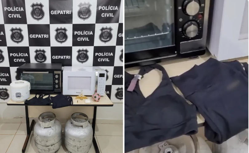 Homem furta roupas do vizinho, dá de presente, e mulher é presa ao ser flagrada com as peças