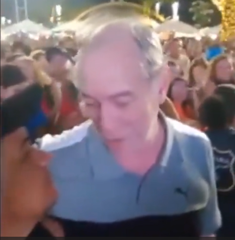 Ciro Gomes dá tapa em homem que lhe chamou de bandido