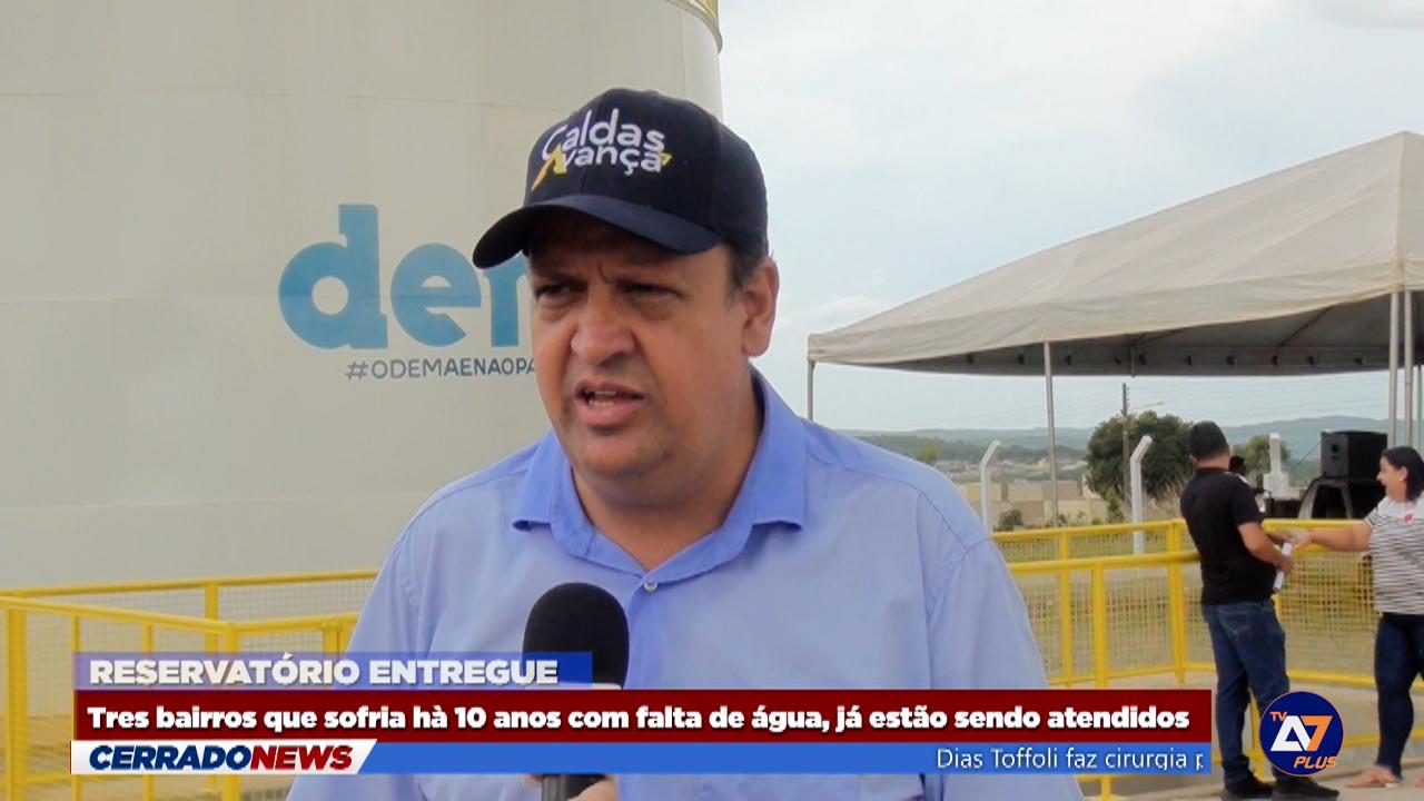 DEMAE ENTREGA RESERVATÓRIO DE ÁGUA NO JARDIM PRIVÊ