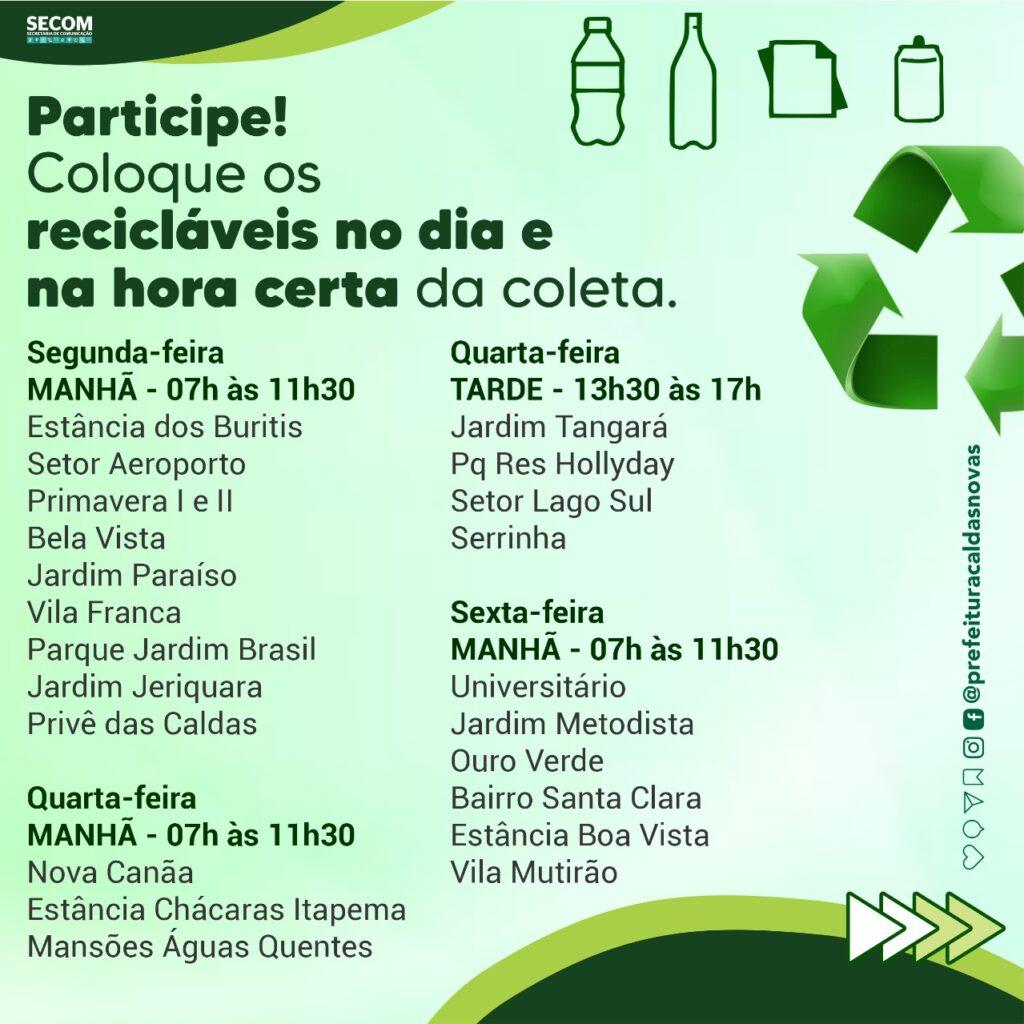 Arte: Prefeitura Caldas Novas