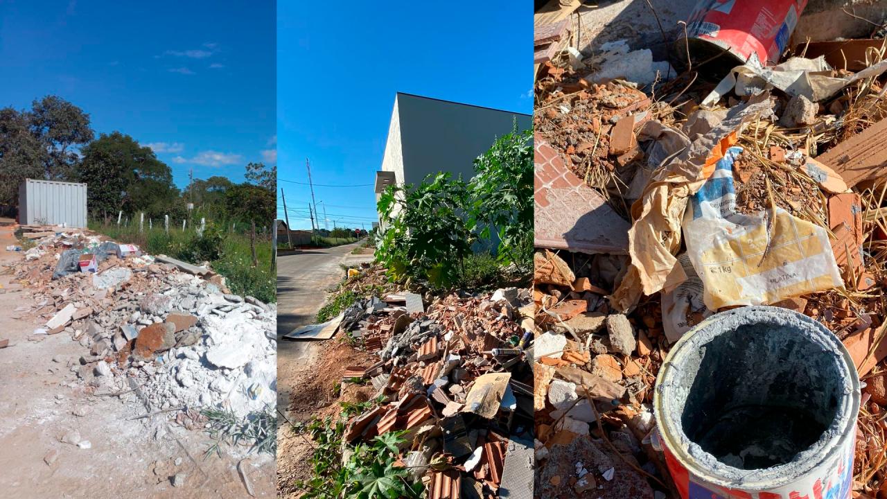 Caldas Novas intensifica fiscalização contra descarte irregular de entulhos