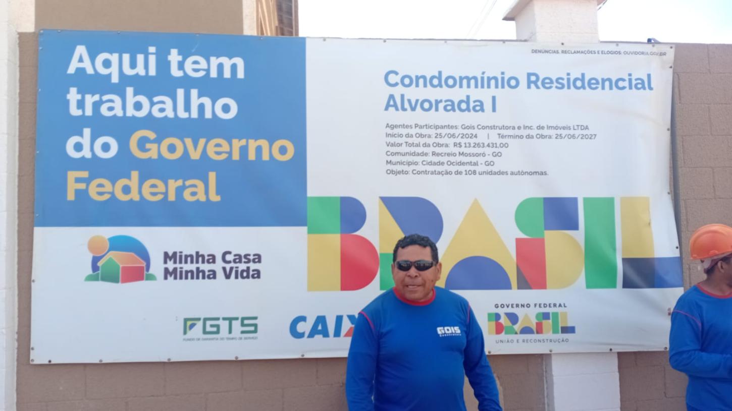 Trabalhadores da construtora Góis paralisam obra por atraso de salários em Cidade Ocidental