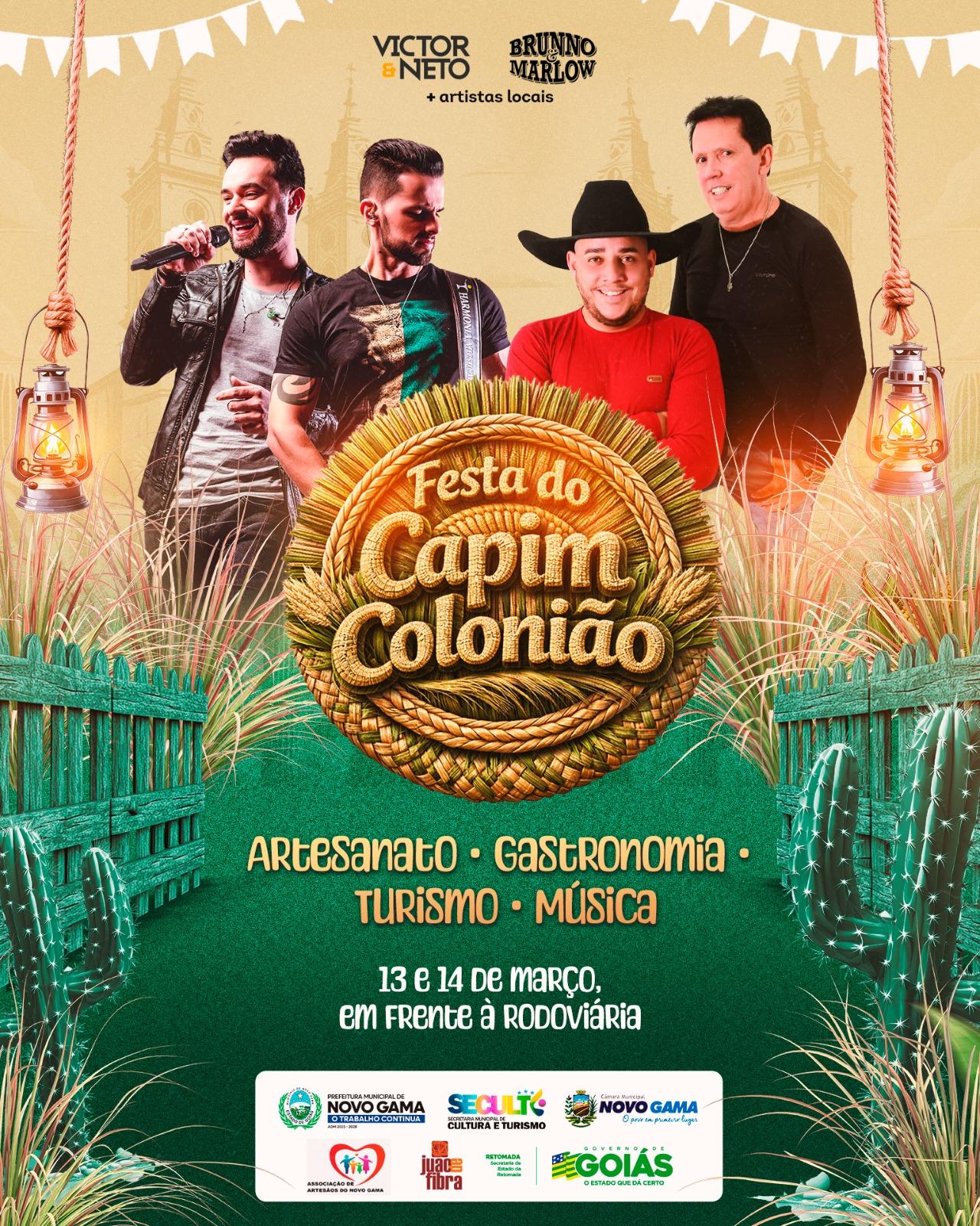 Festa do Capim Colonião movimentam Novo Gama em março