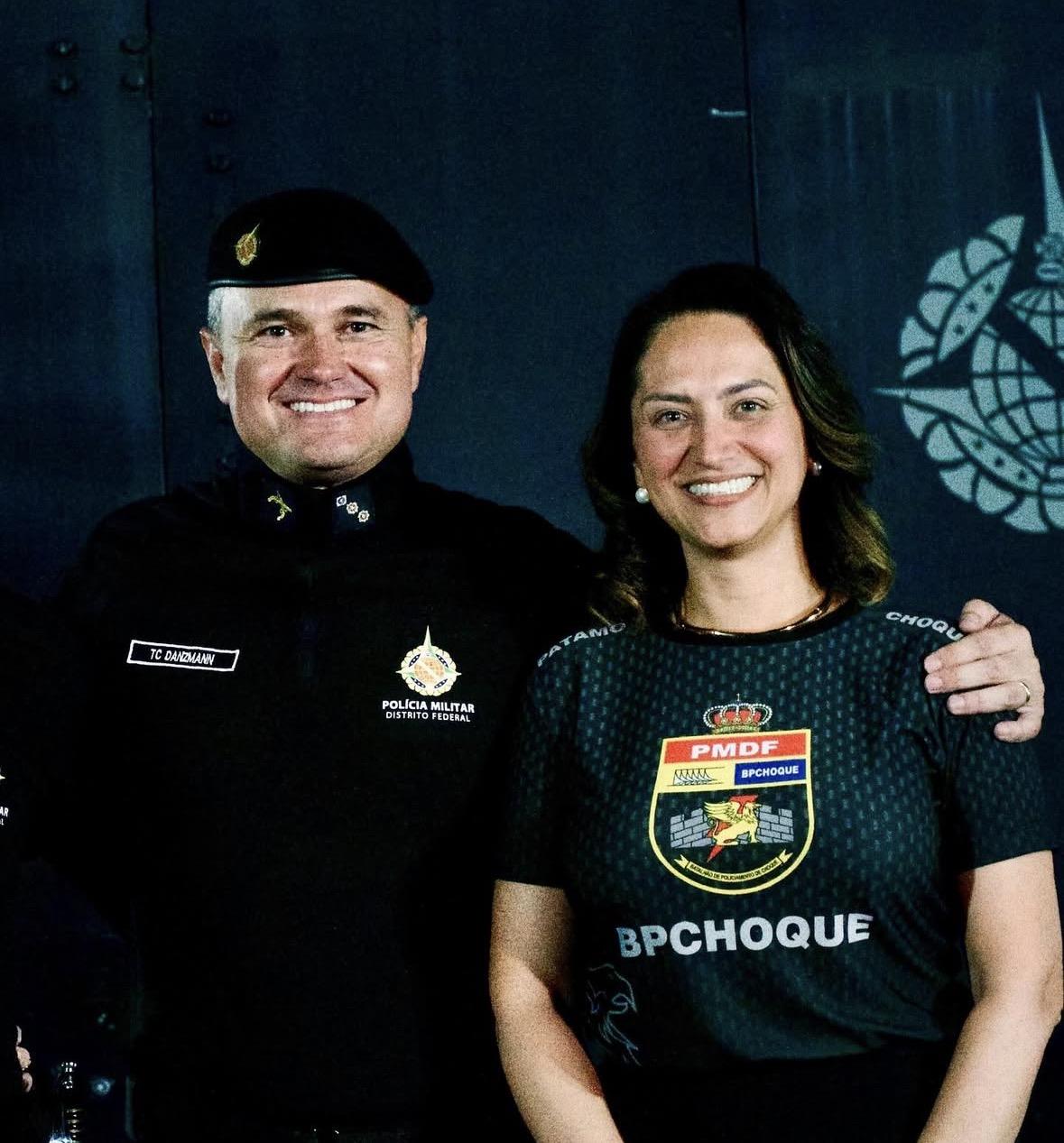 Coronel Danzmann e a esposa Carol