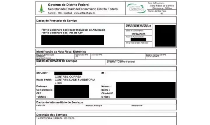 Novos documentos ampliam debate sobre contratos do escritório de Flávio Bolsonaro com empresas ligadas ao caso Master